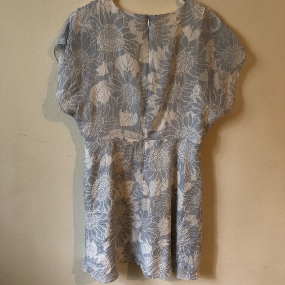 Madewell Crossover Mini Dress in Sunflower Season, Size 12 - Picture 6 of 7